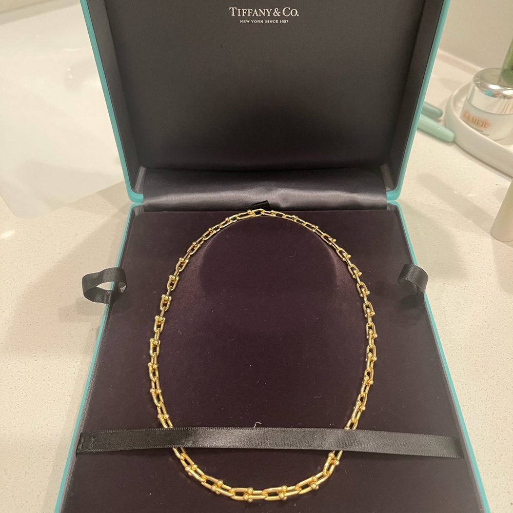 Tiffany & Co yellow gold link necklace